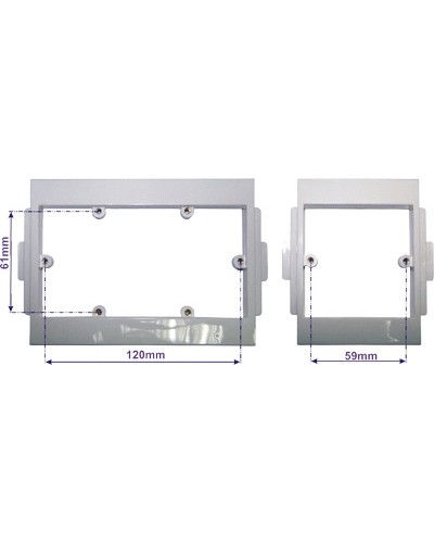 Суппорт пластиковый 45x90, под винт TWT TWT-CT100-F45X90 во Владивостоке Аксессуары для кабель-канала Pintop.ru