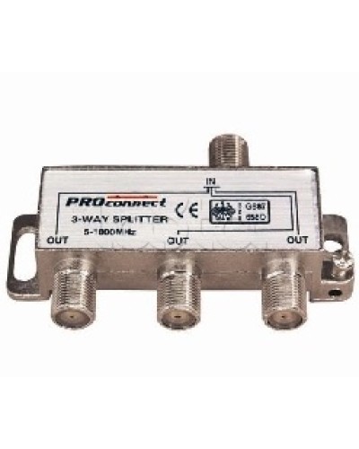 Делитель ТВ х 3 под F разъём 5-1000 МГц (10шт/уп) PROCONNECT 05-6022 во Владивостоке Коммутационные изделия Pintop.ru