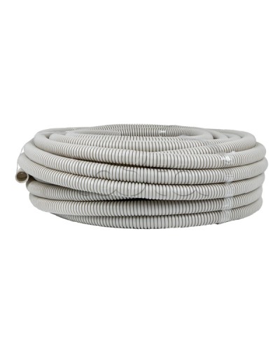 Труба гофр. ПВХ с протяжкой d25 мм (25 м) серая EKF-Plast (tg-z-25-25n) во Владивостоке Труба гофрированная Pintop.ru