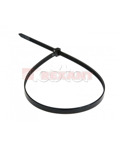 Хомут-стяжка нейлоновый 8х500 мм чёрный (100шт/уп) REXANT 07-0503 во Владивостоке Стяжки-хомуты Pintop.ru