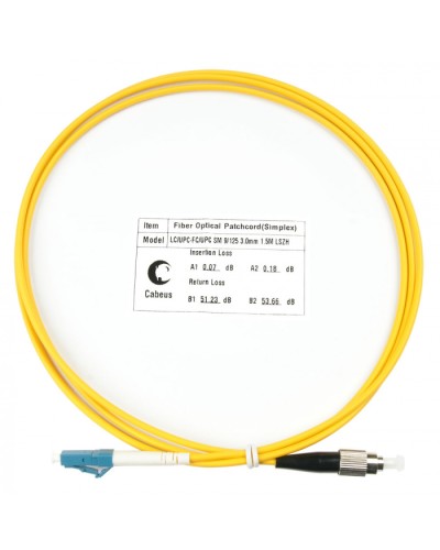 Шнур оптический simplex LC-FC 9/125 sm 1,5м LSZH Cabeus FOP(s)-9-LC-FC-1,5m во Владивостоке Патч-корды оптические Pintop.ru