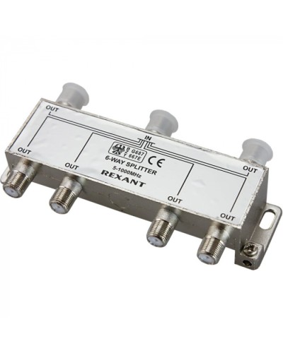 Делитель телевизионный ТВх6 под F разъём 5-1000 МГц (5шт/уп) REXANT 05-6004 во Владивостоке Системы видеонаблюдения Pintop.ru