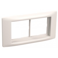 Рамка и суппорт для кабель-канала ""Праймер"" на 4 модуля, 60 мм белый IEK (CKK-40D-RSU4-060-K01)