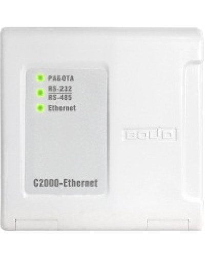 Преобразователь интерфейсов RS-485/RS-232 В Ethernet Болид C2000-Ethernet во Владивостоке Охранно-пожарное оборудование Pintop.ru