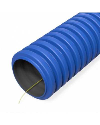 Труба гофрированная двустенная ПНД гибкая тип 450 (SN34) с/з синяя d32 мм (100м/уп) Промрукав (PR15.0254) во Владивостоке Труба гофрированная Pintop.ru