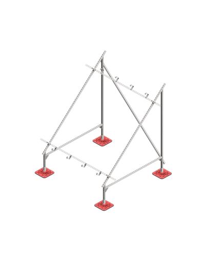 Опорная конструкция для установки солнечной панели/коллектора TECHNORAPTOR FOOT HD КМ-профиль (KM-TR-F-SSfSPI-C HD) во Владивостоке Системы видеонаблюдения Pintop.ru