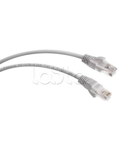 Шнур коммутационный 2xRJ-45/8P8C U/UTP кат.6 (2 м) Cabeus PC-UTP-RJ45-Cat.6-2m во Владивостоке Патчкорды (медные) Pintop.ru