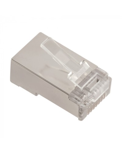 Коннектор RJ45 тип EZ, 8P8C, STP, Cat.5e, универсальный, 50 микрон,100 шт. LANMASTER (LAN-EZ45-8P8C/S5E-100) во Владивостоке Коннекторы и разъемы Pintop.ru