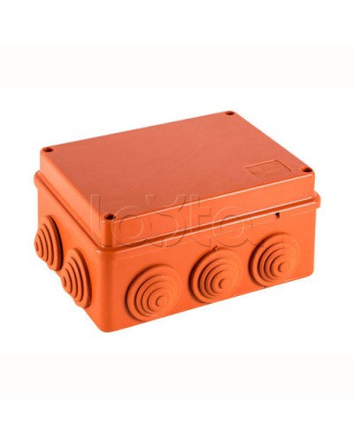 JBS150 Коробка огн. E110, о/п 150х110х70мм, без галогена,10 вых., IP55, 9P, (1,5-4 мм2), цвет оранж. Экопласт (43169HF) во Владивостоке Коробки (ОКЛ) Экопласт Pintop.ru