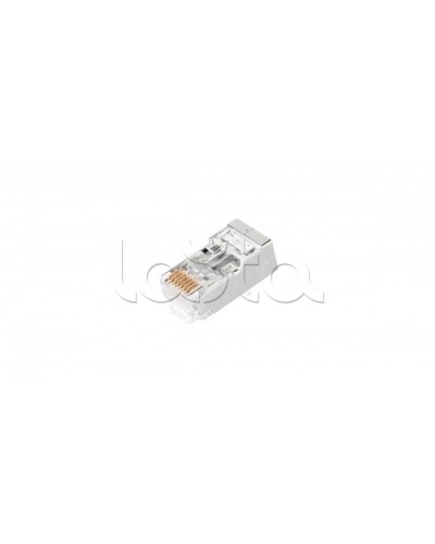 Коннектор NIKOMAX RJ45/8P8C под витую пару, Кат.5е (Класс D), уп-ка 100шт. (NMC-RJ88RZ50SD1-PT-100) во Владивостоке Коннекторы и разъемы Pintop.ru
