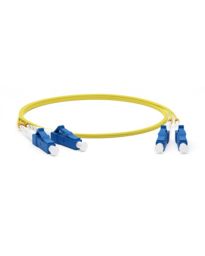 Патч-корд волоконно-оптический SM 9/125 (OS2), LC/UPC-LC/UPC, duplex, LSZH, 2 м Hyperline FC-D2-9-LC/UR-LC/UR-H-2M-LSZH-YL (FC-9-LC-LC-UPC-2M) во Владивостоке Патч-корды оптические Pintop.ru