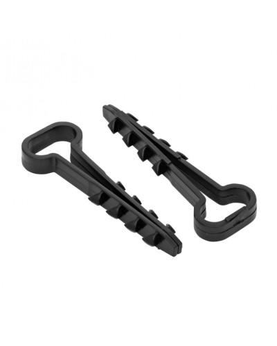 Дюбель-хомут (6х12 мм) для плоского кабеля черный (50 шт.) EKF PROxima (plc-cd-6x12b) во Владивостоке Крепеж: Дюбели, шурупы, саморезы Pintop.ru