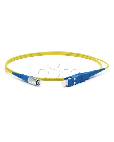 Патч-корд волоконно-оптический Hyperline FC-S2-9-SC/UR-SC/UR-H-10M-LSZH-YL во Владивостоке Патч-корды оптические Pintop.ru