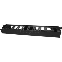 Кабельный организатор пластиковый с крышкой Hyperline (CM-1U-D66-PL-COV)