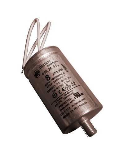 Конденсатор 8 мкФ с гибкими выводами и болтом Came 119RIR339 во Владивостоке Запчасти для шлагбаумов и автоматики Pintop.ru