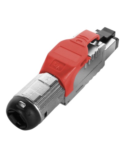 Разъем полевой оконцовки RJ-45 Hyperline (PLUE-8P8C-S-C6A-SH-RD) во Владивостоке Коннекторы Pintop.ru