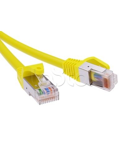 Патч-корд экранированный CAT5E F/UTP 4х2, LSZH, желтый, 0.5м DKC RN5EFU4505YL во Владивостоке Патчкорды (медные) Pintop.ru
