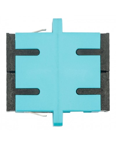 Адаптер оптический проходной SC-SC, OM3, дуплекс (duplex), бирюзовый Datarex DR-541023 во Владивостоке Коммутационные изделия Pintop.ru