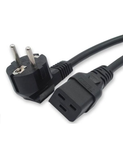 Кабель питания 1,8 м Hyperline PWC-IEC19-SHM-1.8-BK во Владивостоке Патч-корды и пигтейлы Pintop.ru