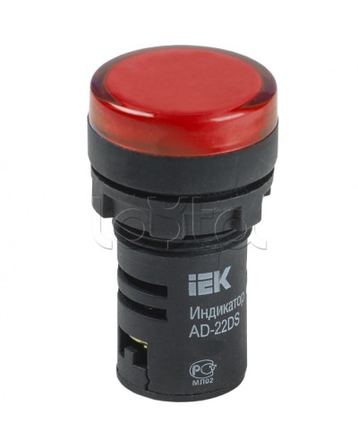 Лампа AD22DS(LED)матрица d22мм красный 24В AC/DC IEK (BLS10-ADDS-024-K04) во Владивостоке Источники света(Лампы) Pintop.ru