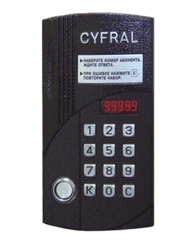 Блок вызова аудиодомофона на 20 абонентов Цифрал CCD-20/TC во Владивостоке Блоки вызова многоабонентные Pintop.ru