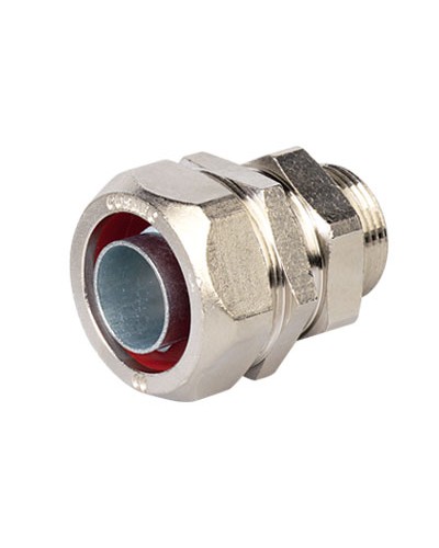 Муфта металлорукав-коробка DN 12,М16х1,5 наружная резьба DKC (6014-1216G) во Владивостоке Аксессуары для лотков Pintop.ru