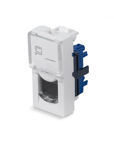 Модуль Keystone Jack RJ-45(8P8C), 180 градусов, категория 6 Cabeus (KJ-RJ45-Cat.6-180T-FP-L-22,5) во Владивостоке Модули Keystone Pintop.ru