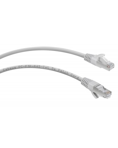 Патч-корд FTP, категория 5e, 1.5 м, экранированный, серый Cabeus PC-FTP-RJ45-Cat.5e-1.5m во Владивостоке Патчкорды (медные) Pintop.ru