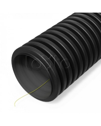 Труба гофр двустенная ПНД гибкая тип 450 (SN29) ст к ультраф с/з черная d40 мм (50м/уп) Промрукав (PR15.0319) во Владивостоке Труба гофрированная Pintop.ru
