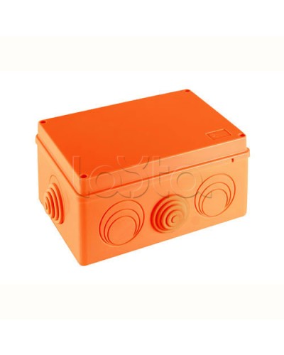 JBS210 Коробка огн. E110, о/п 210х150х100мм, без галогена,8 вых., IP55, 10P, (1,5-10 мм2), цвет оранж. Экопласт (43376HF) во Владивостоке Коробки (ОКЛ) Экопласт Pintop.ru