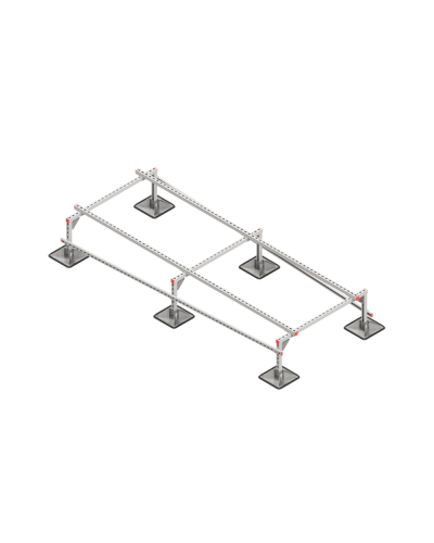Опорная конструкция для установки оборудования TECHNORAPTOR STEELFOOT 1200х3000 тип 1 КМ-профиль (KM-TR-STF-SSEI-1200-3000-1) во Владивостоке Системы видеонаблюдения Pintop.ru