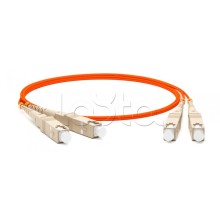 Патч-корд волоконно-оптический Hyperline FC-D2-50-FC/PR-LC/PR-H-2M-LSZH-OR