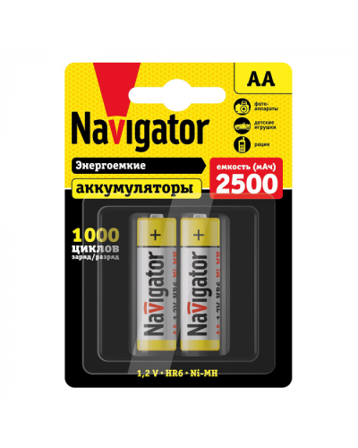 Аккумулятор Navigator 94 464 NHR-2500-HR6-BP2 во Владивостоке Электротехническое оборудование Pintop.ru