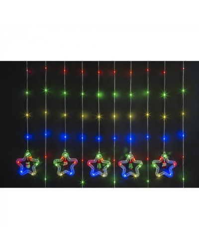 Гирлянда Navigator 95 014 NGF-D035-03 (бахрома звезды и фигурки RGBY 3*0.6м IP20 во Владивостоке Источники света(Лампы) Pintop.ru