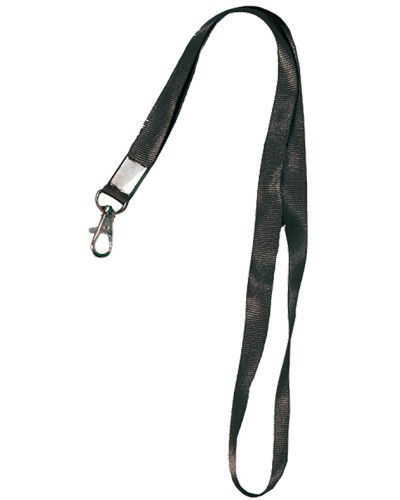 Лента шёлковая с металлическим карабином-защёлкой Tantos TS-STR (black) во Владивостоке Дополнительное оборудование для СКУД Pintop.ru