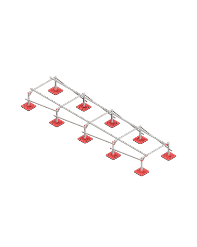 Опорная конструкция для установки оборудования TECHNORAPTOR FOOT 1200х5000 тип 2 КМ-профиль (KM-TR-F-SSEI-1200-5000-2) во Владивостоке Системы видеонаблюдения Pintop.ru