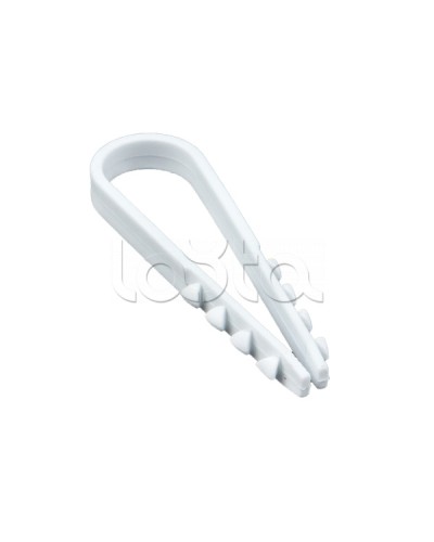 Дюбель-хомут для круглого кабеля (11-18мм) белый (50шт.) EKF PROxima (plc-ncs50-11x18w) во Владивостоке Стяжки-хомуты Pintop.ru