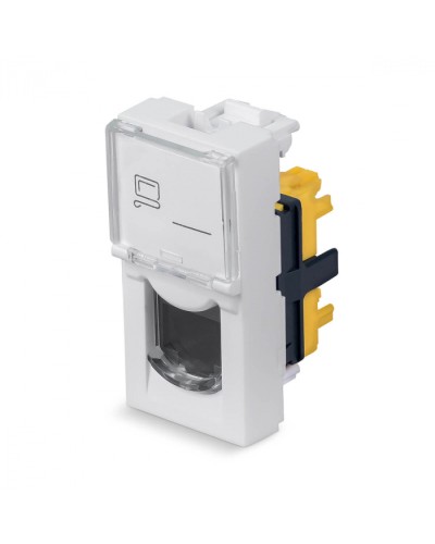 Модуль Keystone Jack RJ-45(8P8C), 180 градусов, категория 6a Cabeus (KJ-RJ45-Cat.6a-180T-FP-L-22,5) во Владивостоке Модули Keystone Pintop.ru