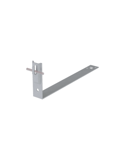 Черепичный держатель зажимной на обрешётку для прутка Ø 5-8 мм L380 мм H100 мм HD КМ-Профиль (CDZO-L380-D5-8 HD) во Владивостоке Держатели, клипсы, скобы Pintop.ru