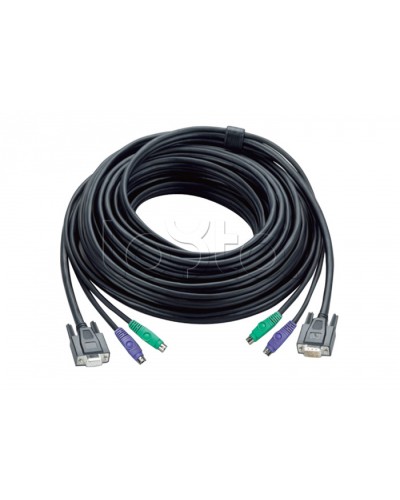 КВМ-кабель с интерфейсами PS/2, VGA (5м) ATEN 2L-1005P во Владивостоке Видеоусилители, Модуляторы, Делители Pintop.ru