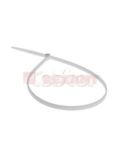 Хомут-стяжка нейлоновый 5х500 мм белый (100шт/уп) REXANT 07-0500 во Владивостоке Стяжки-хомуты Pintop.ru
