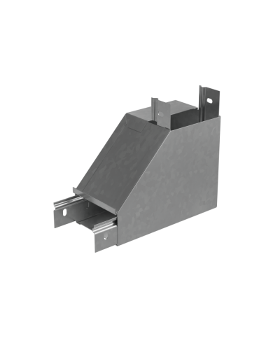 Угол вертикальный внутренний R 50х150 мм с разворотом трассы на 90 гр. ПЛЮС INOX304 КМ-Профиль (NLPDplus90-50-150-R INOX304) во Владивостоке Аксессуары для лотков Pintop.ru