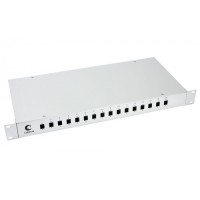 Бокс оптический 19" на 16 SC/LC портов Cabeus FO-19-16SC
