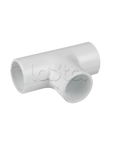 Тройник соединительный для трубы 16 мм (5шт) белый EKF-Plast (tr-t-16w-r) во Владивостоке Повороты, муфты, тройники Pintop.ru