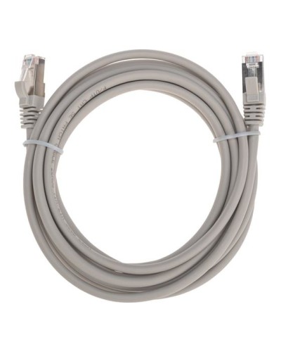 Патч-корд F/UTP, CAT 5e, RJ45-RJ45, 26AWG, LSZH, серый, 3м REXANT 02-0110-3 во Владивостоке Патчкорды (медные) Pintop.ru
