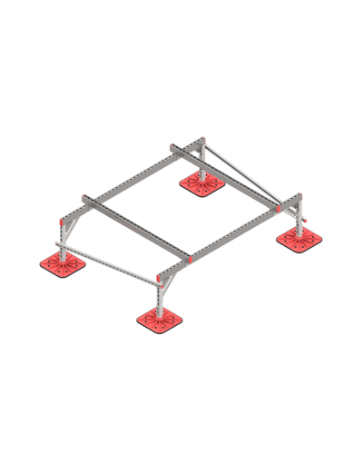 Опорная конструкция для установки оборудования TECHNORAPTOR FOOT 2000х1500 тип 2 КМ-профиль (KM-TR-F-SSEI-2000-1500-2) во Владивостоке Системы видеонаблюдения Pintop.ru