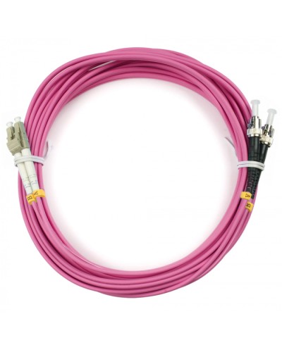 Шнур оптический duplex LC-ST 50/125 mm OM4 5м LSZH Cabeus FOP-50-OM4-LC-ST-5m во Владивостоке Патч-корды оптические Pintop.ru