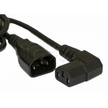 Кабель питания монитор-компьютер Hyperline PWC-IEC13A-IEC14-3.0-BK