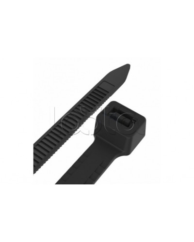 Стяжкa нейлоновая, тройной замок 200 x 4,8 мм, черная (упак.100 шт) REXANT (67-0201-5) во Владивостоке Стяжки-хомуты Pintop.ru