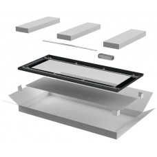 ITK LINEA N Дверь стеклянная 800мм шкафа 28U чер. (LN05-28U8X-DR)